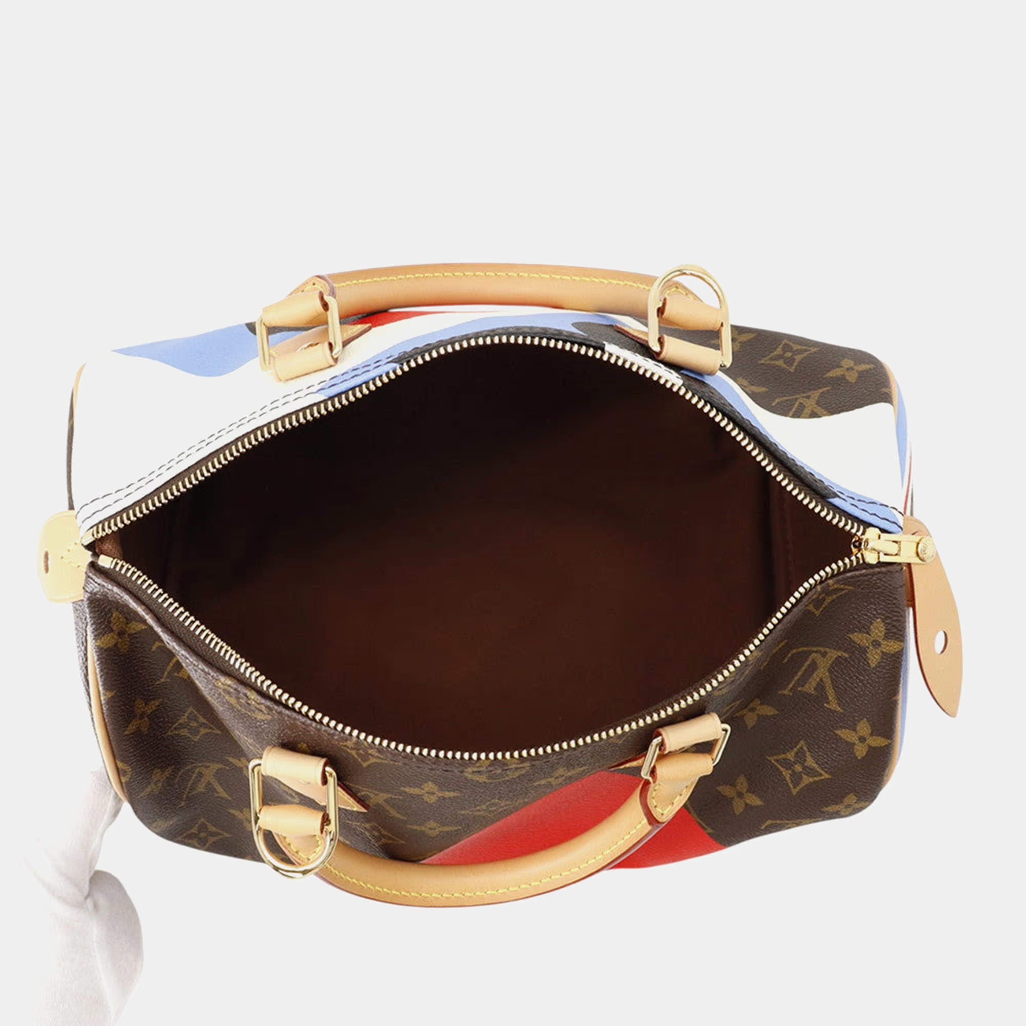 Louis Vuitton Speedy Bandouliere Brown Monogram / Gameon Size 30