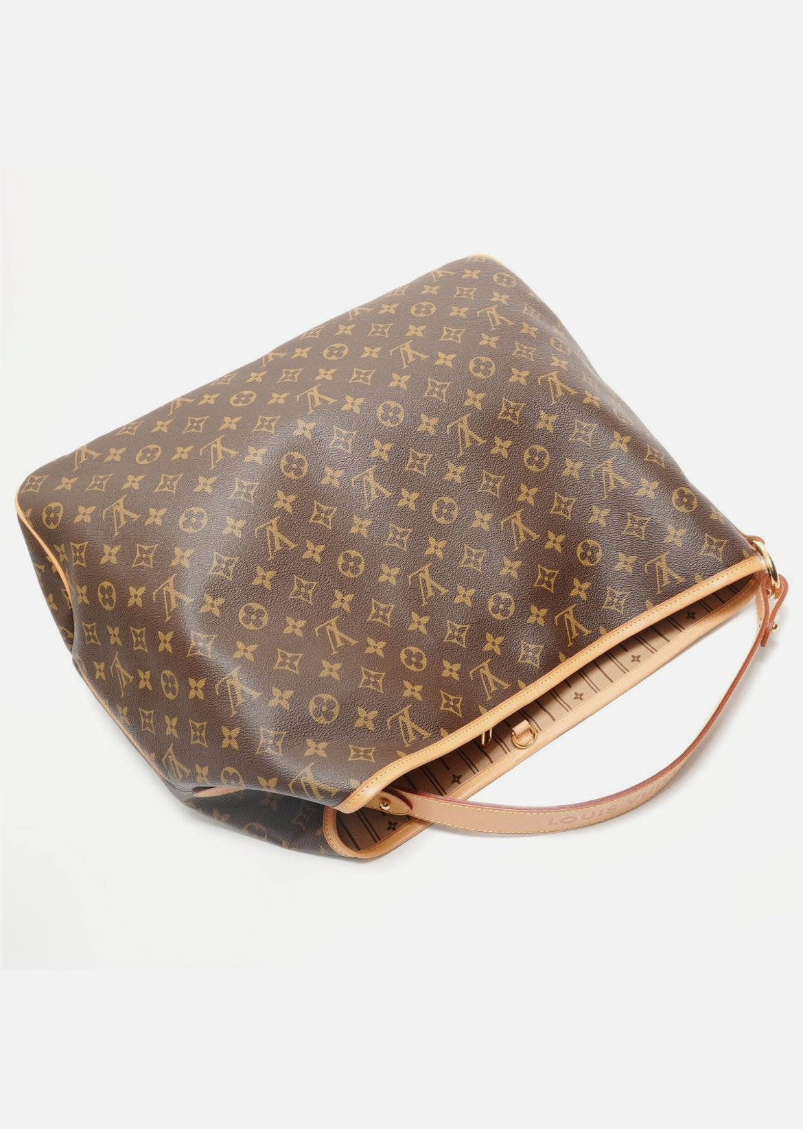 LOUIS VUITTON 2010 Monogram Delightful GM Shoulder Bag Brown