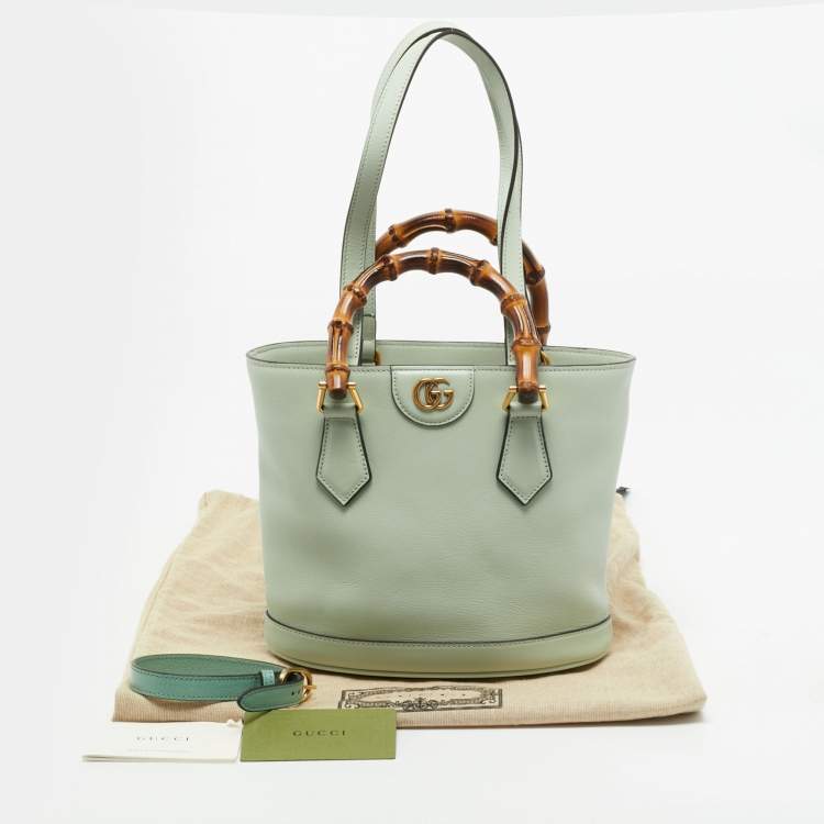 Gucci Diana Small Mint Green Leather Tote