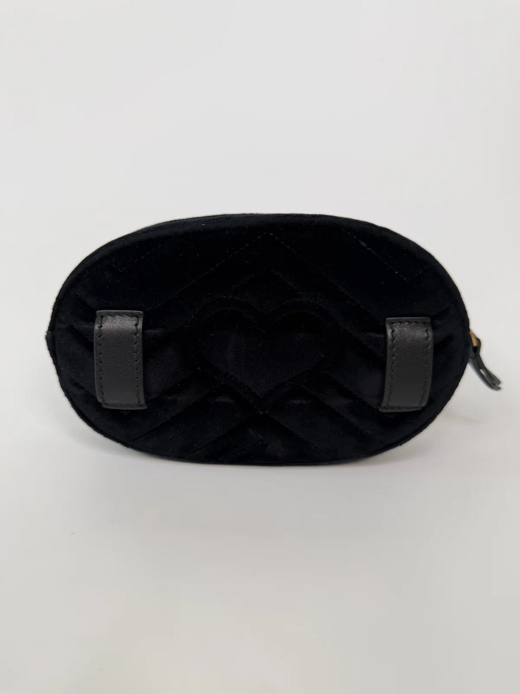 GUCCI GG BLACK VELVET MARMONT BELT BAG