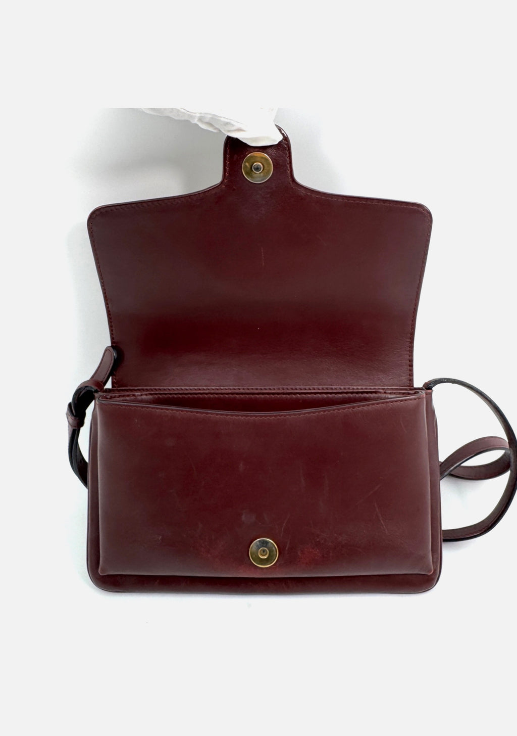 GUCCI Arli Shoulder Bag GG Marmont Burgundy Leather Crossbody