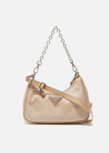 PRADA Nylon 2-Way Mini Shoulder Bag beige