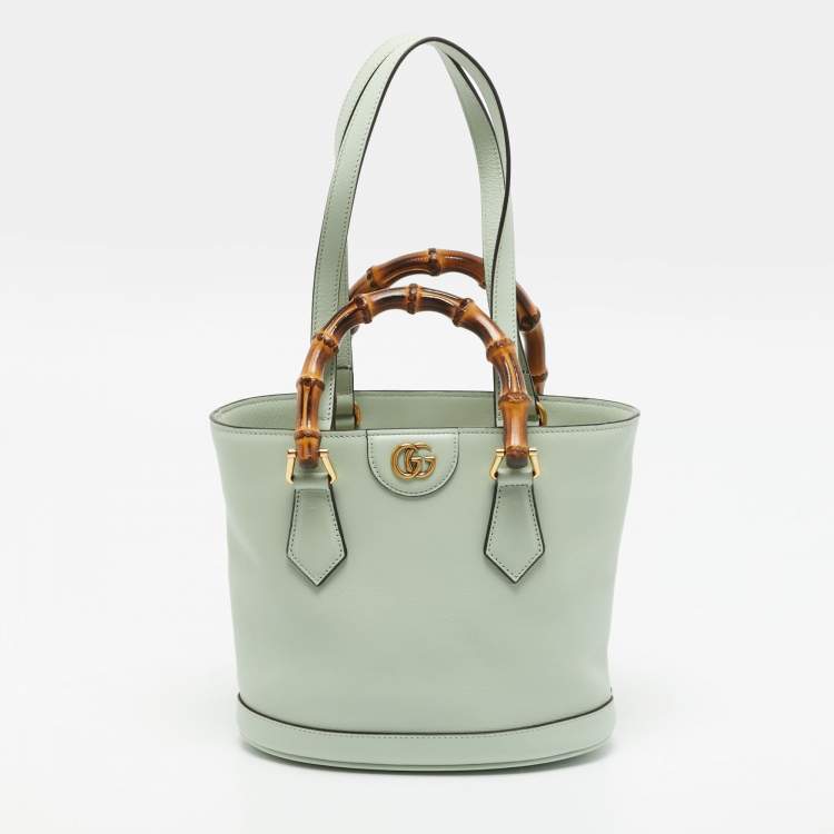 Gucci Diana Small Mint Green Leather Tote