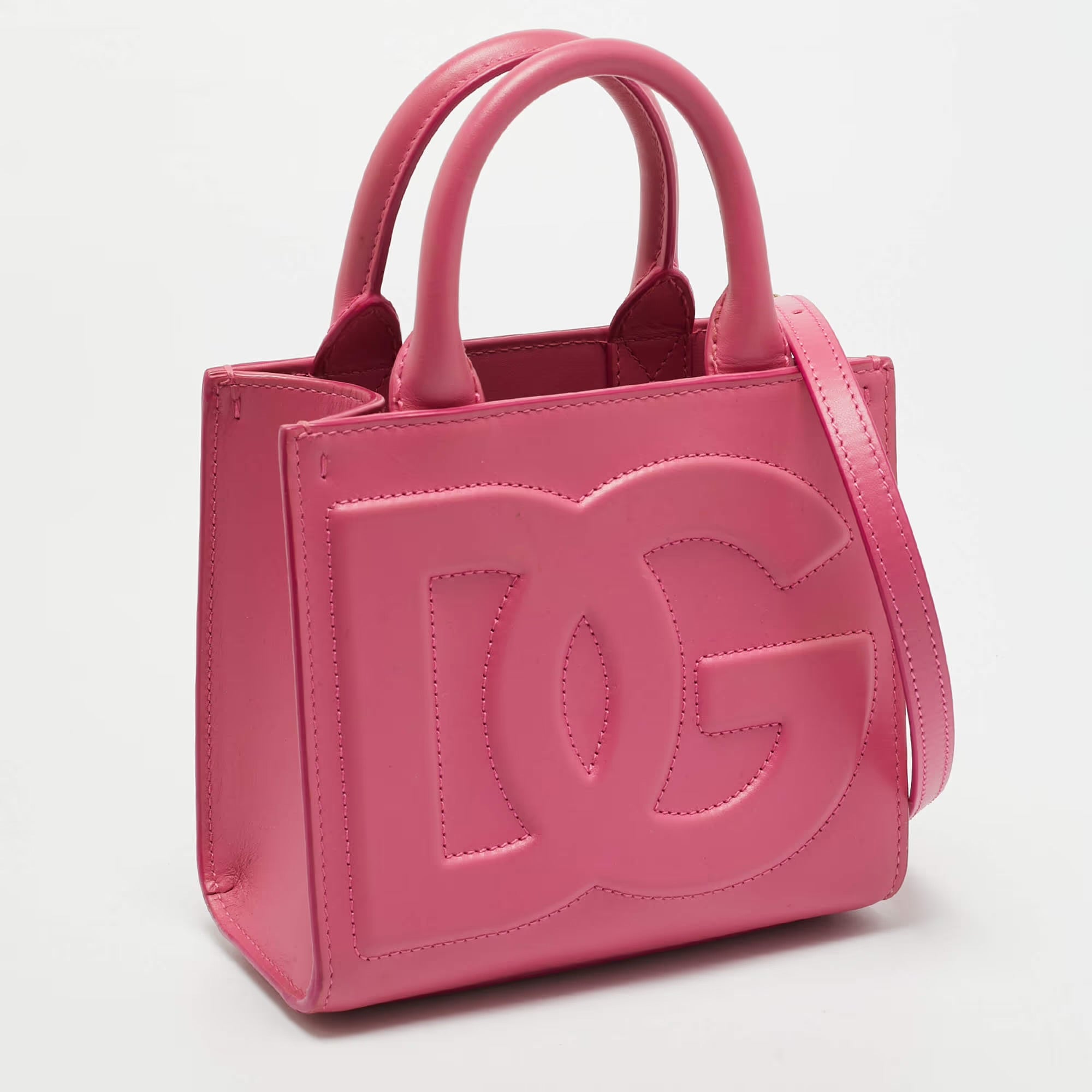 Dolce & Gabbana DG Daily Mini Pink Leather Tote