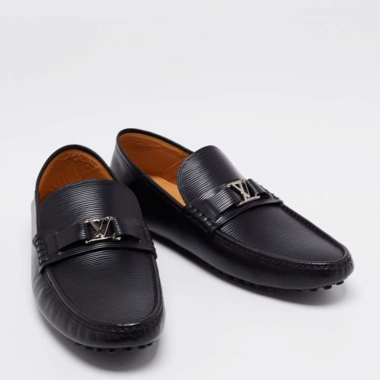 Louis Vuitton Black Epi Leather Major Loafers Size 44.5