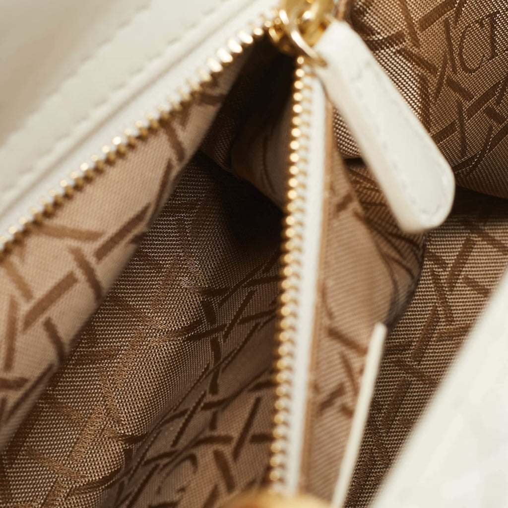 Dior Lady Dior My ABCDior Small White Cannage Leather Tote
