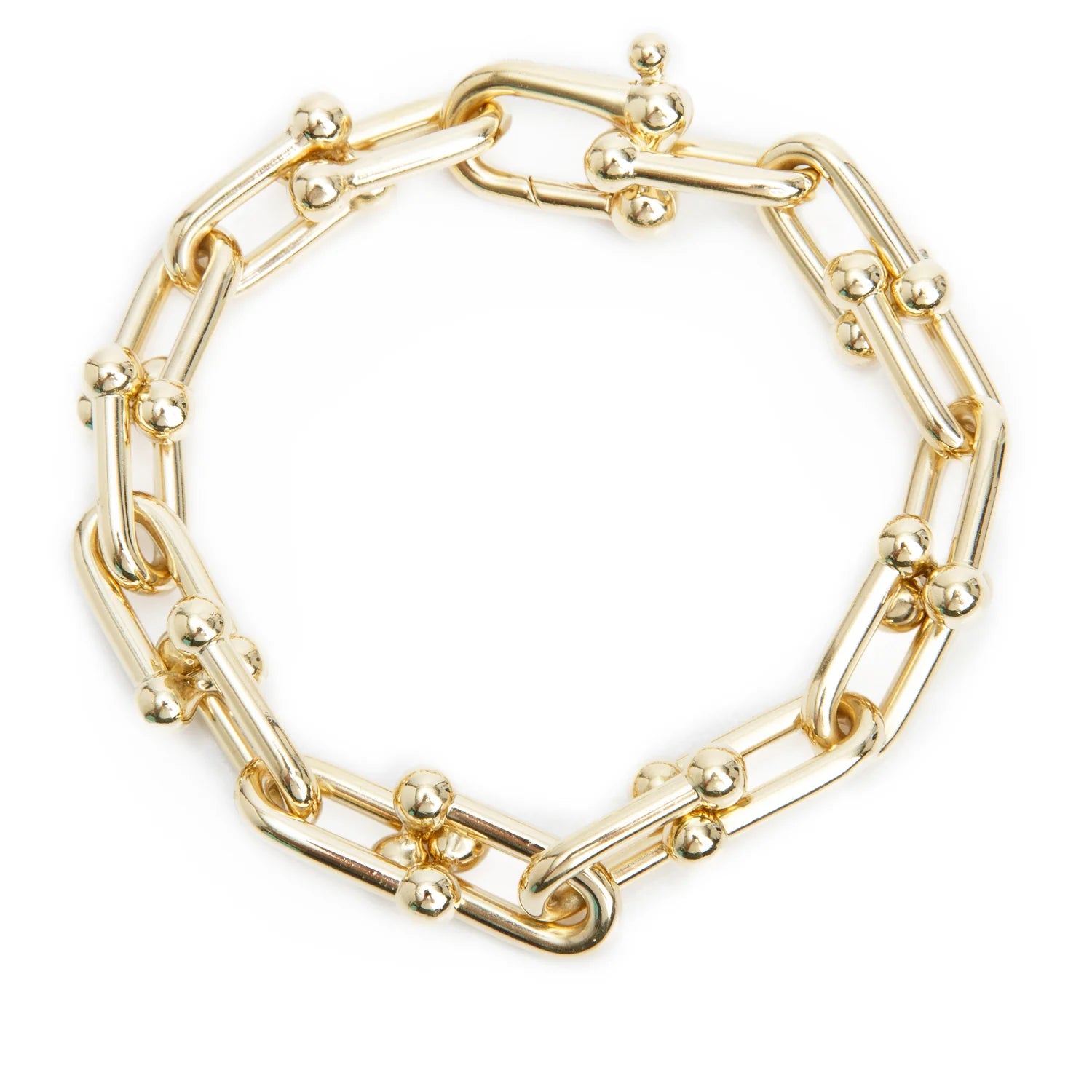 Tiffany & Co 18k Yellow Gold HardWear Large Link Bracelet