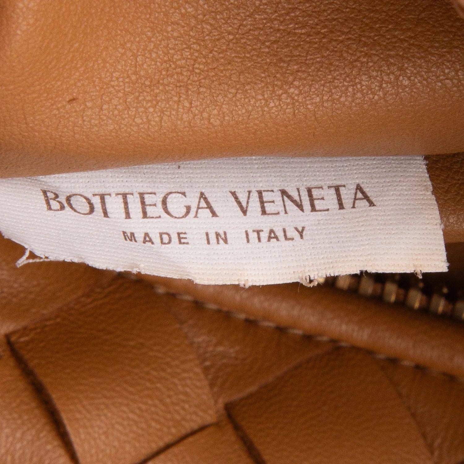 Bottega Veneta Brown Lambskin Intrecciato Mini Jodie