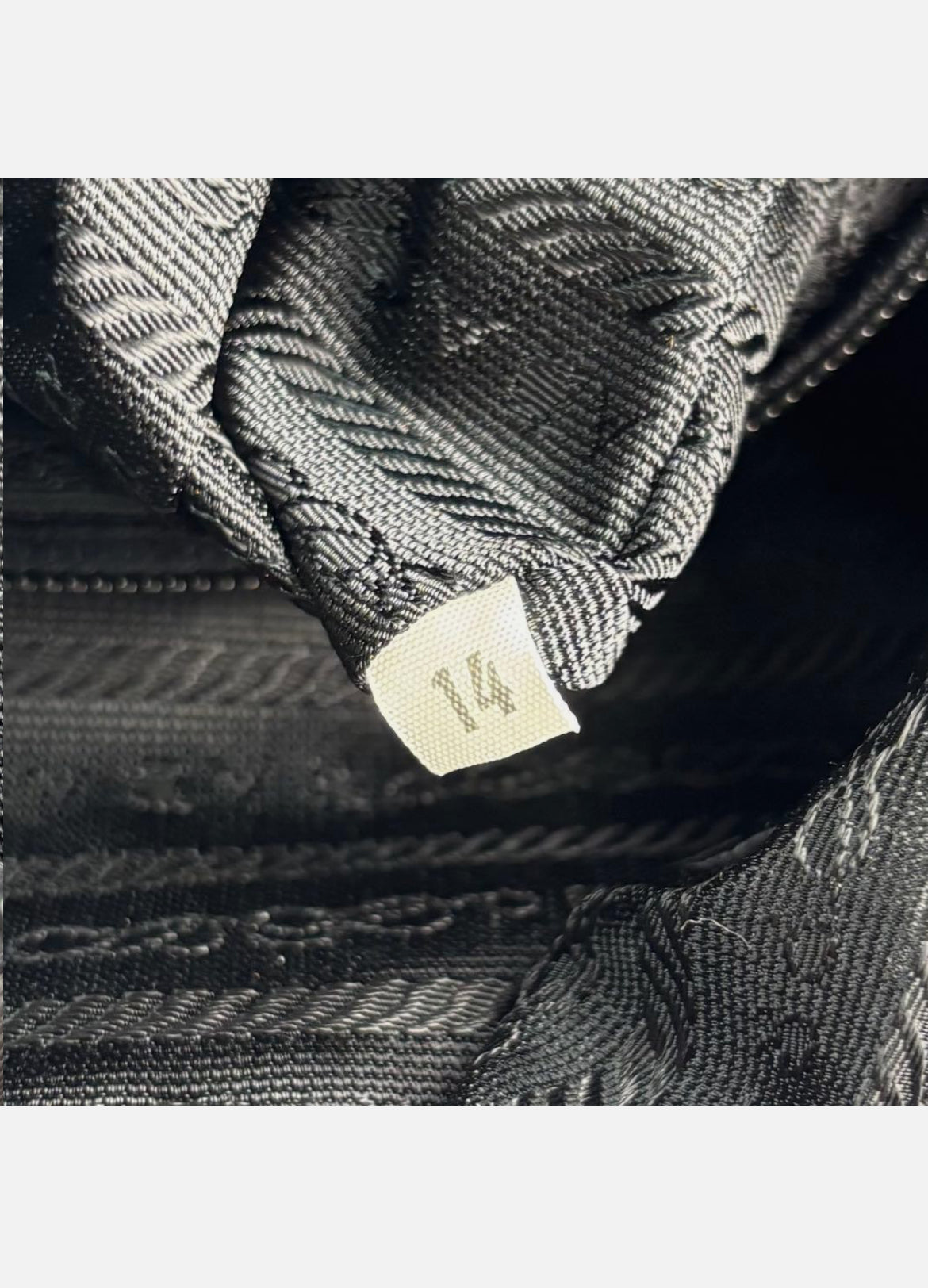 Prada Triangle Hobo Shoulder Bag Nylon Leather Black