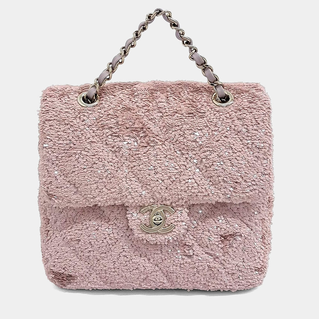 Chanel Pink Sequins backpack