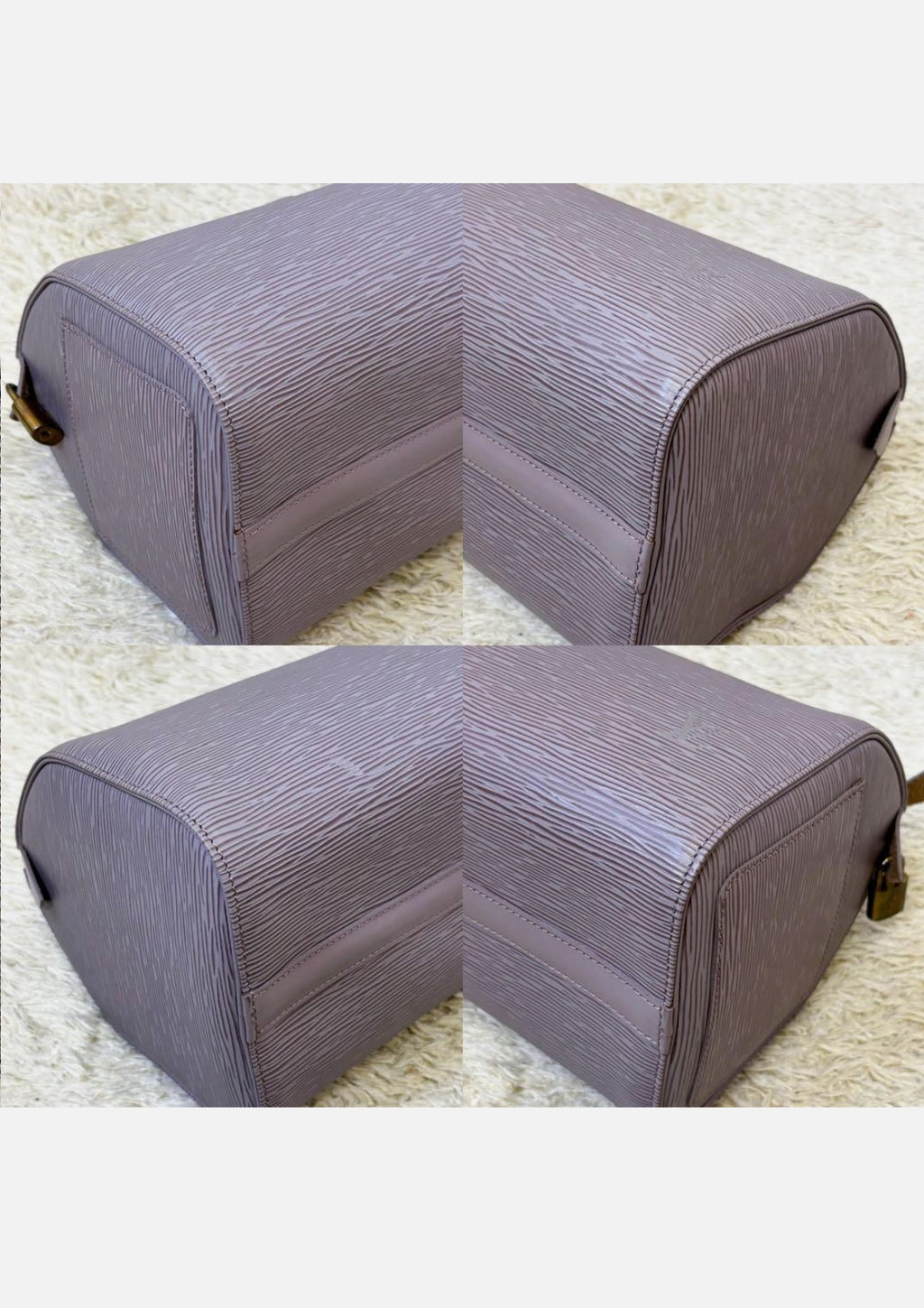 LOUIS VUITTON Epi Speedy 25 Mini Boston Bag Handbag Lilac Purple
