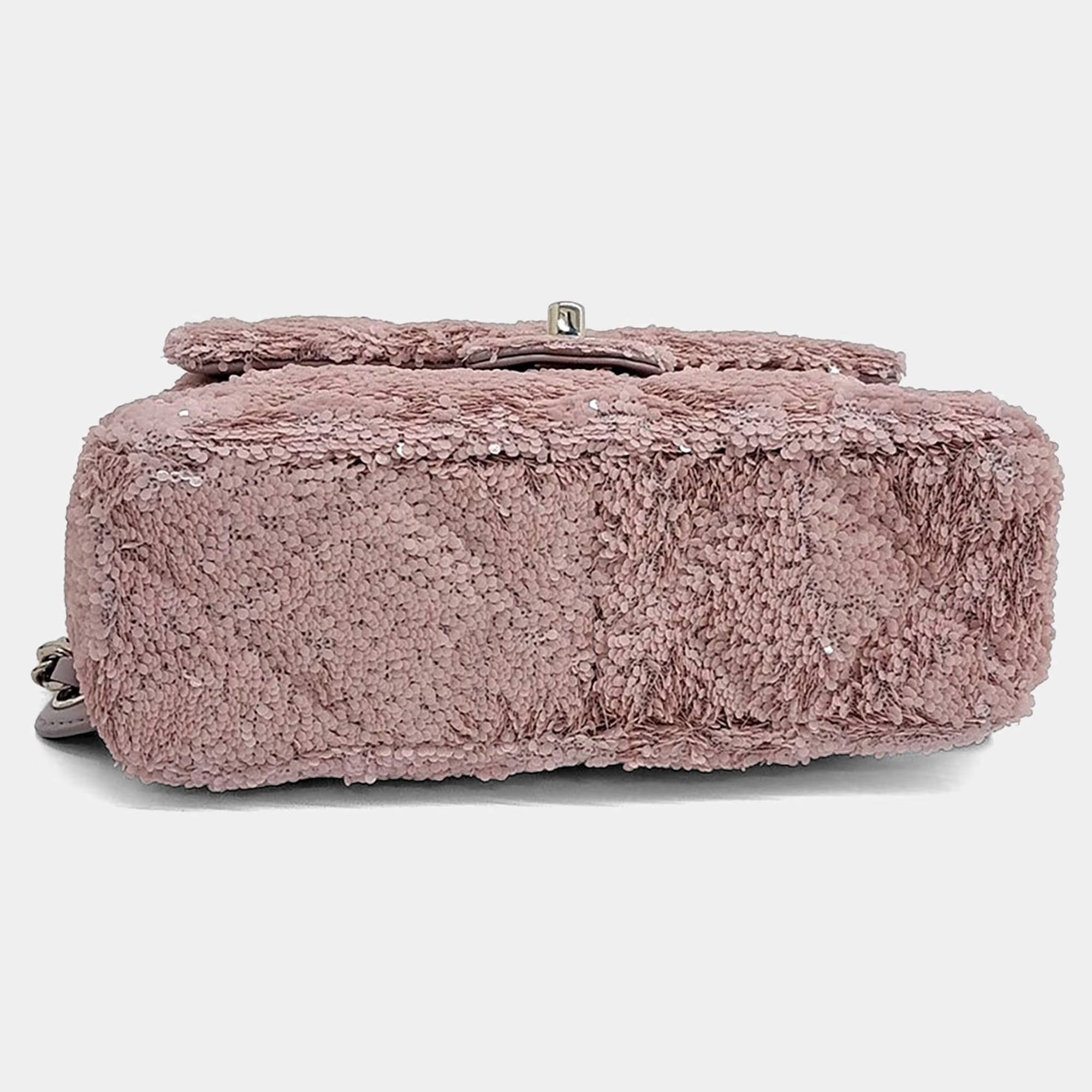 Chanel Pink Sequins backpack
