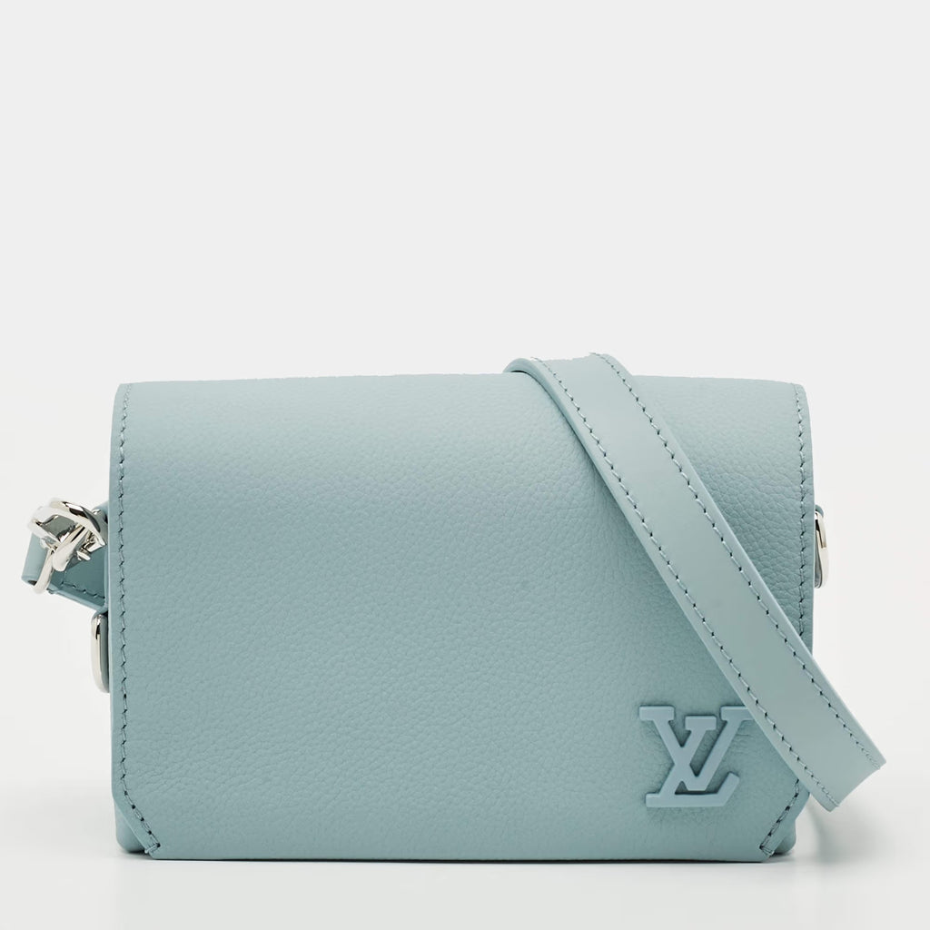 Louis Vuitton Fastline Blue Aerogram Leather Wearable Wallet