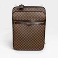 LOUIS VUITTON PÉGASE SUITCASE IN DAMIER EBENE WITH GOLD HARDWARE