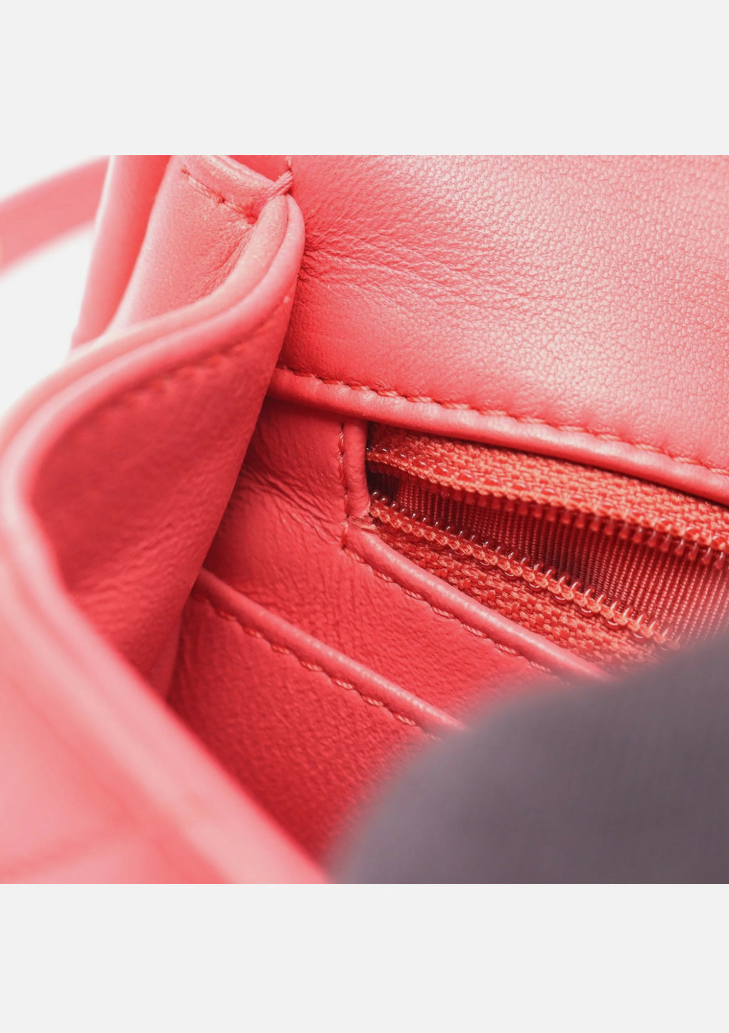 Chanel V 2WAY Shoulder Bag Pink Lambskin Leather