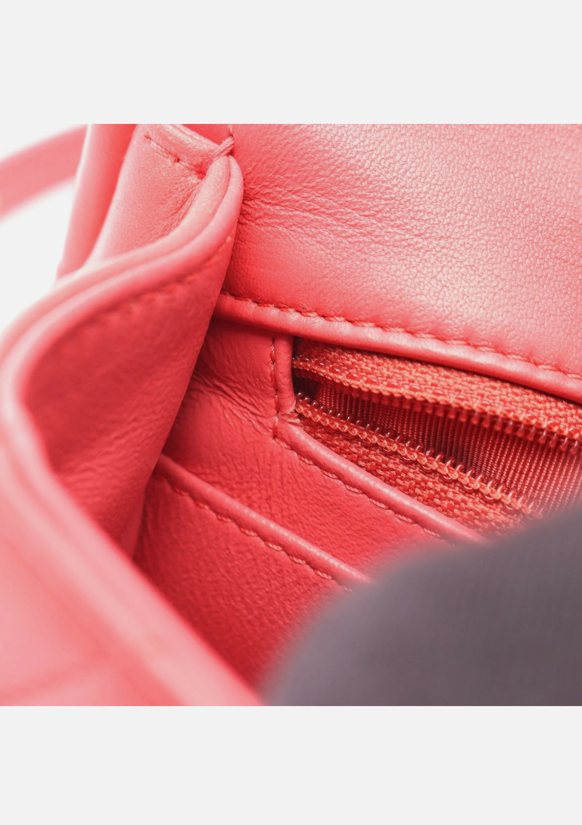 Chanel V 2WAY Shoulder Bag Pink Lambskin Leather