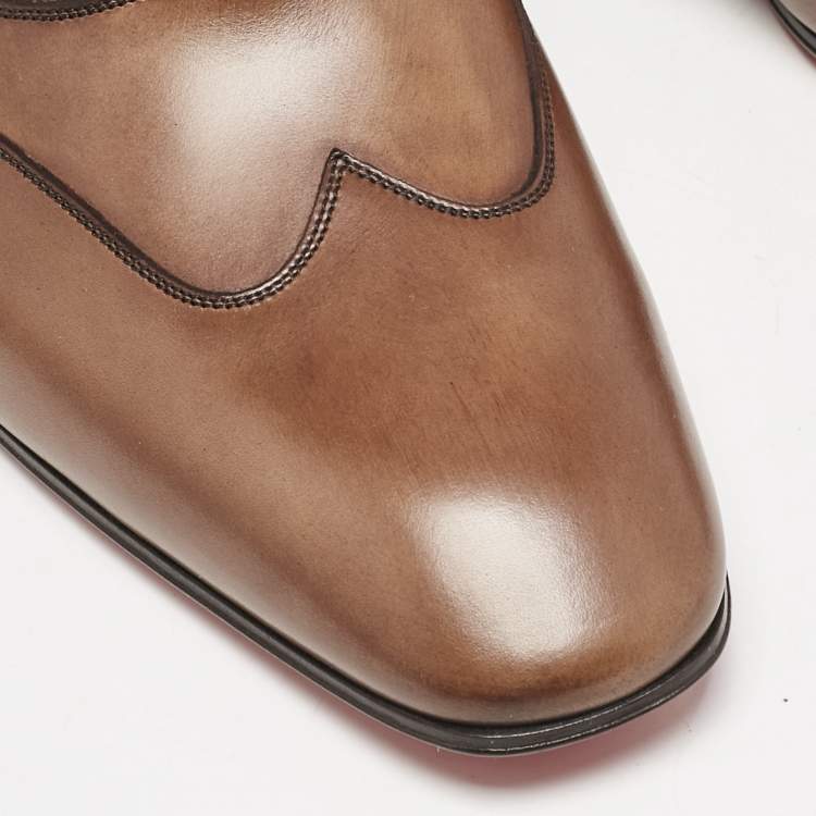 Christian Louboutin Brown Leather My Amor W Oxfords Size 42
