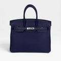 HERMÈS BIRKIN 25 IN BLUE SAPPHIRE TOGO WITH PALLADIUM HARDWARE