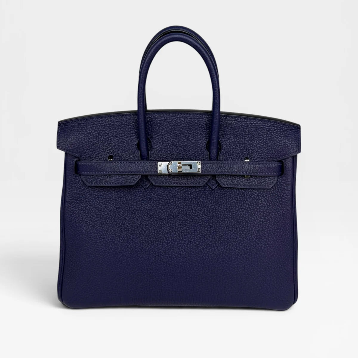 HERMÈS BIRKIN 25 IN BLUE SAPPHIRE TOGO WITH PALLADIUM HARDWARE