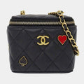 Chanel Coco Casino Black Lambskin Vanity Case