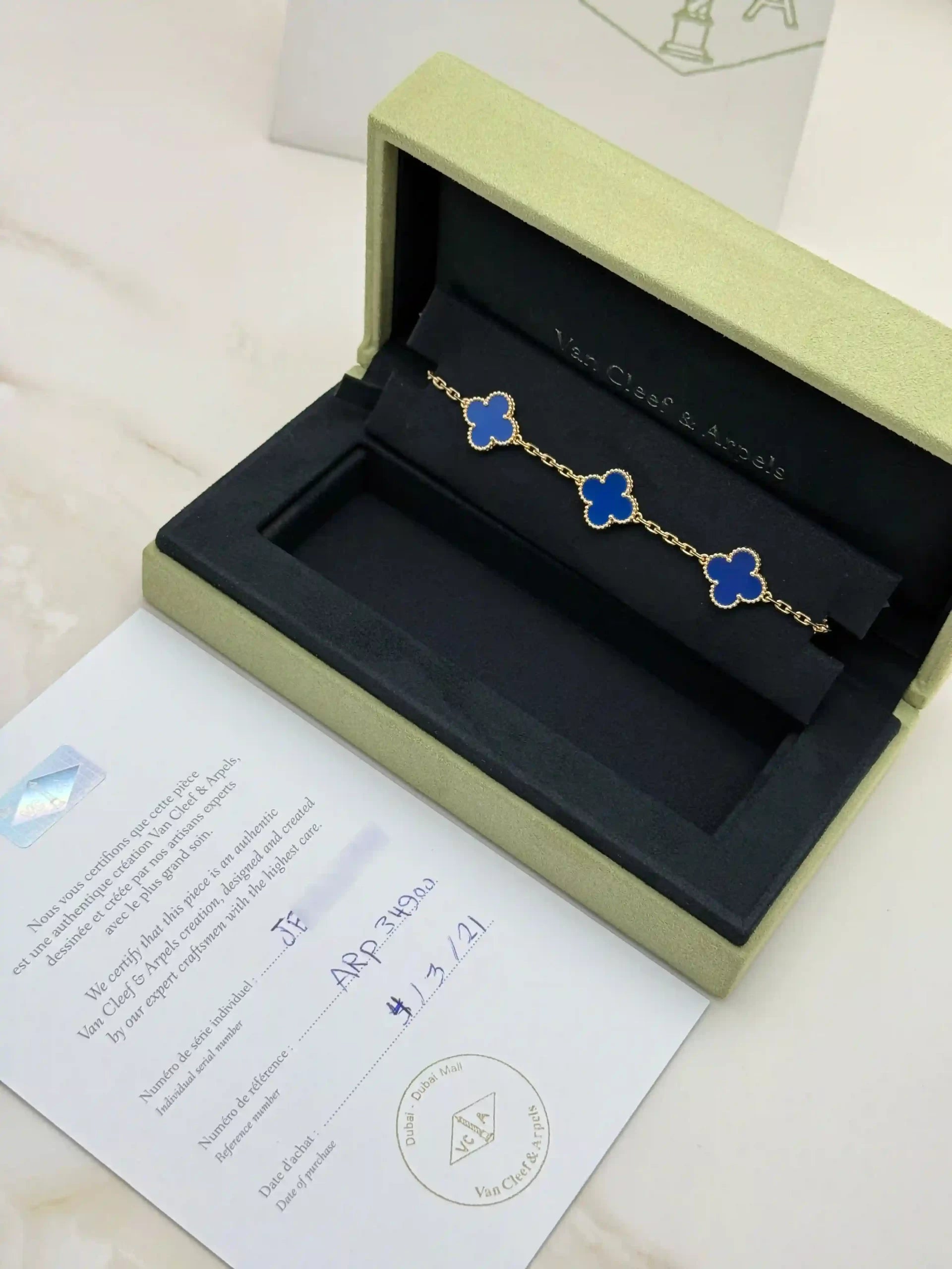 Van Cleef And Arpels Vintage Alhambra Bracelet 5 Motifs