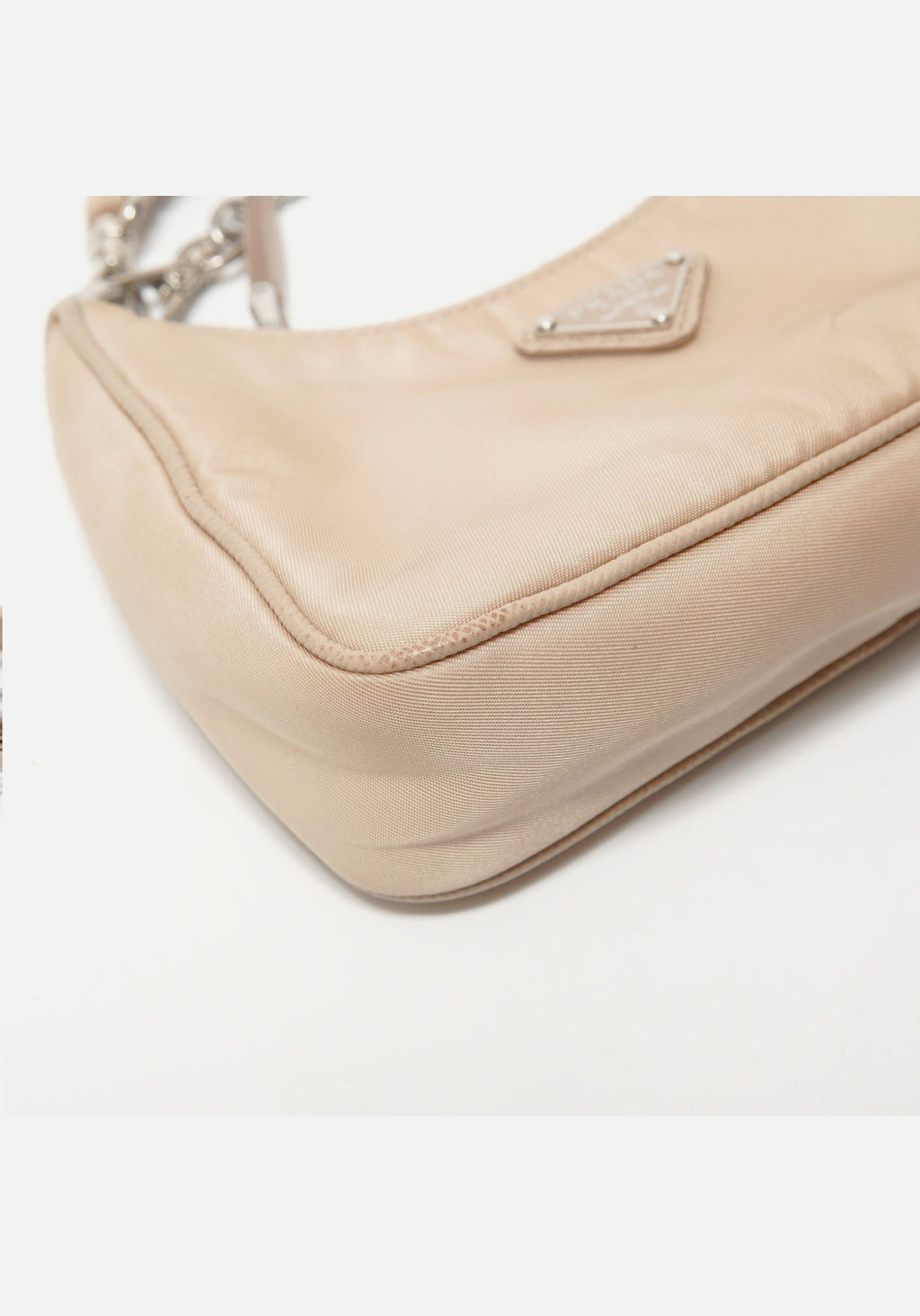 PRADA Nylon 2-Way Mini Shoulder Bag beige