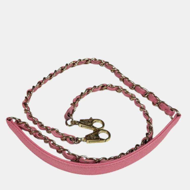 Chanel Coco Handle Pink Caviar Leather Shoulder Bag