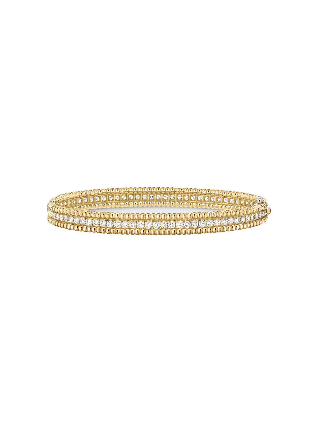 Van Cleef And Arpels Perlee Diamonds Bracelet Size 17 VCARP27B00