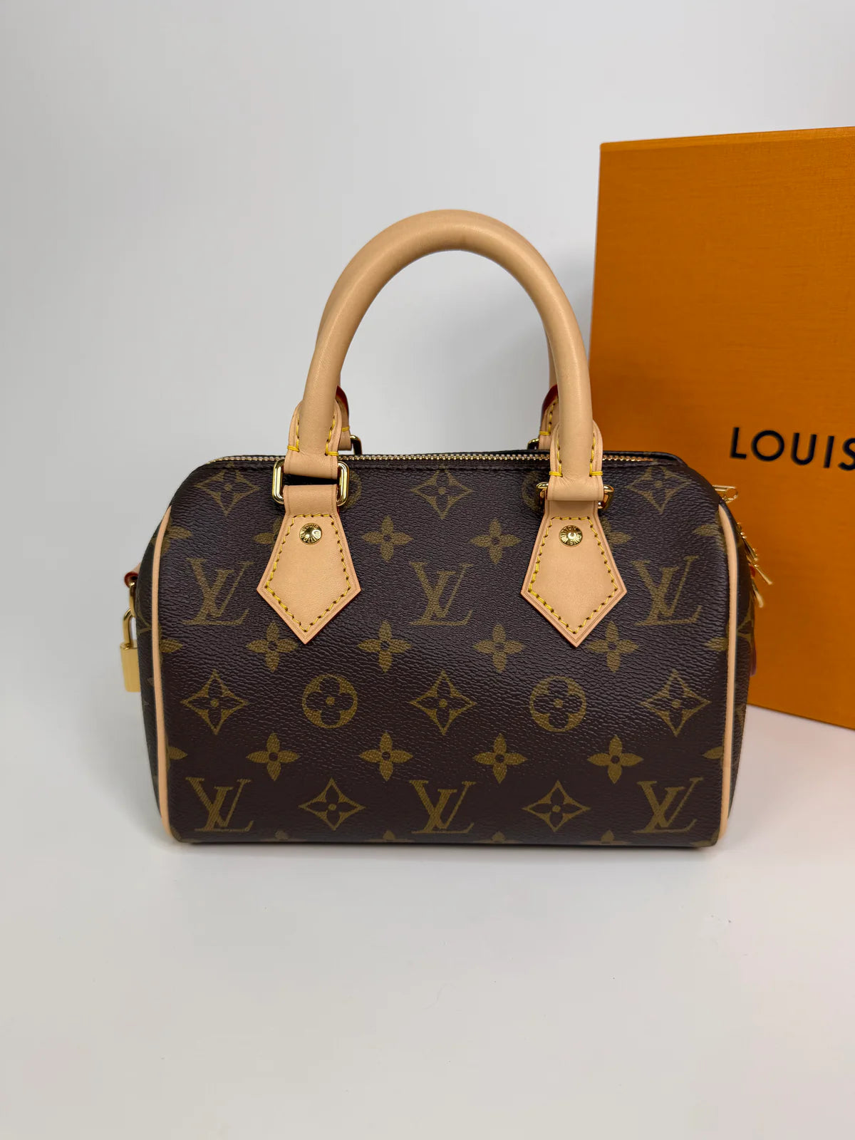 LOUIS VUITTON SPEEDY 20 IN MONOGRAM CANVAS WITH GOLD HARDWARE