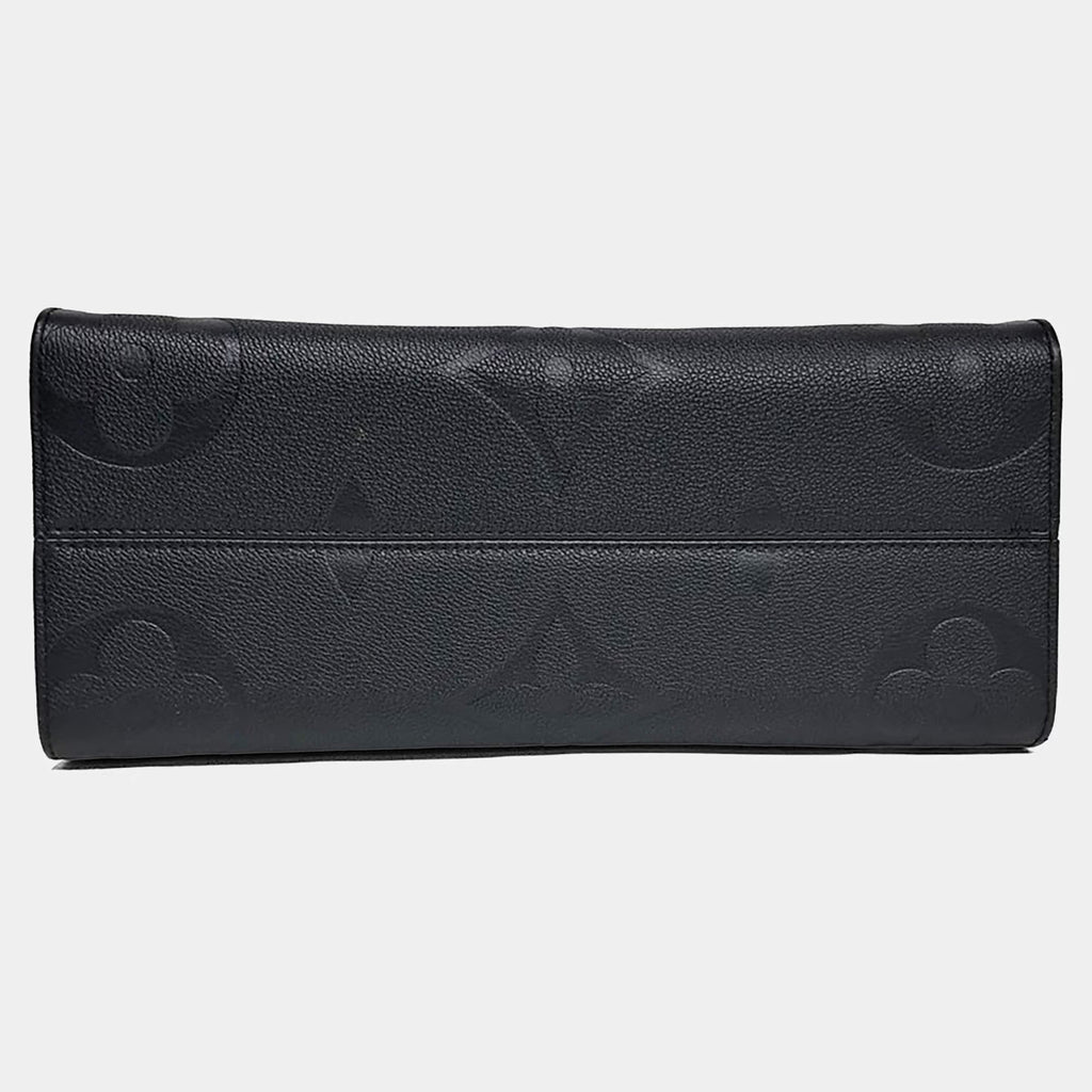 Louis Vuitton Black Leather Empreinte on the Go MM