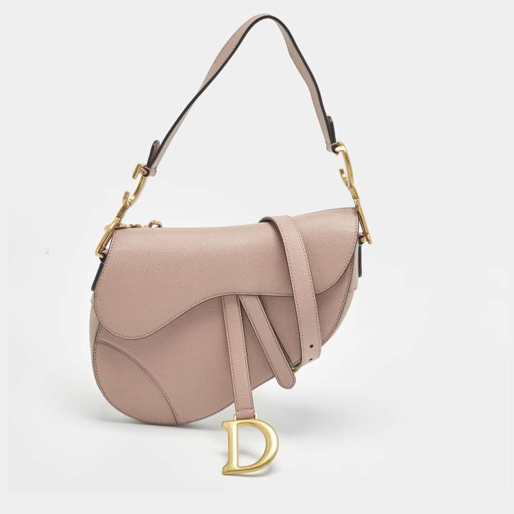 Dior Saddle Dusty Pink Leather Shoulder Bag