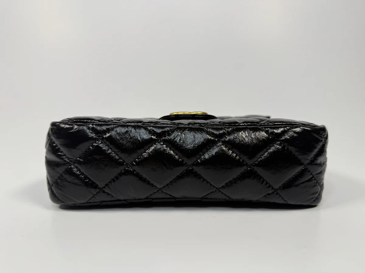 CHANEL MINI QUILTED MEDALLION SHOULDER BAG WITH GOLD HARDWARE