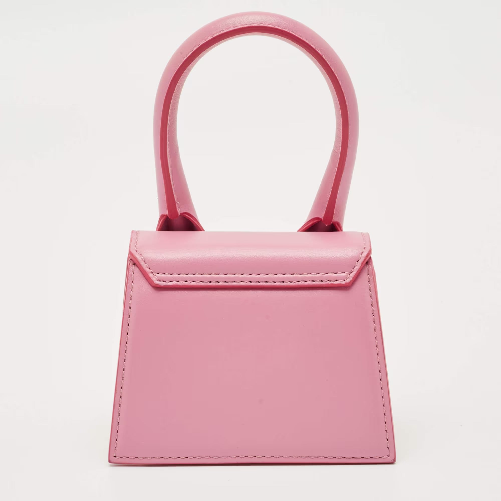 Jacquemus Pink Leather Mini Le Chiquito Top Handle Bag