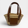 LOEWE WOVEN RAFFIA MINI BASKET BAG