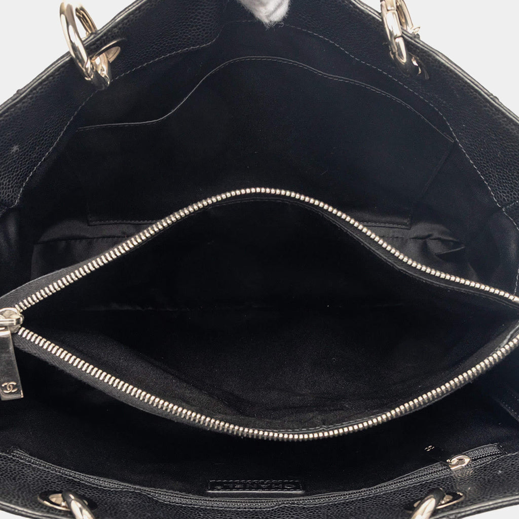 Chanel Black Caviar Grand Shopping Tote