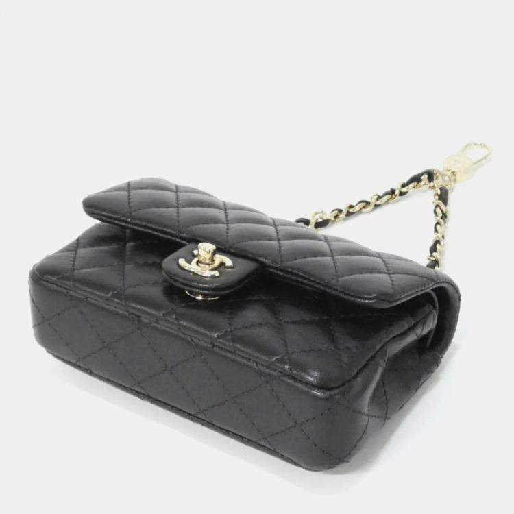 Chanel Flap Black Leather Bag