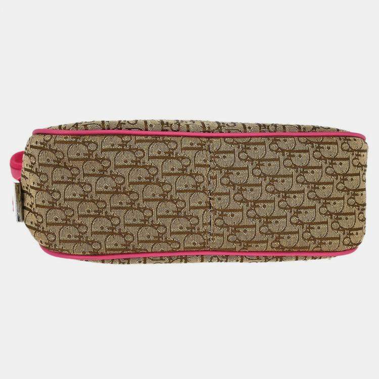 Christian Dior Beige Pink Street Chic Trotter Handbag