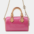 Louis Vuitton Lvremix Collection Nano Speedy Neon Pink Monogram Vernis Leather