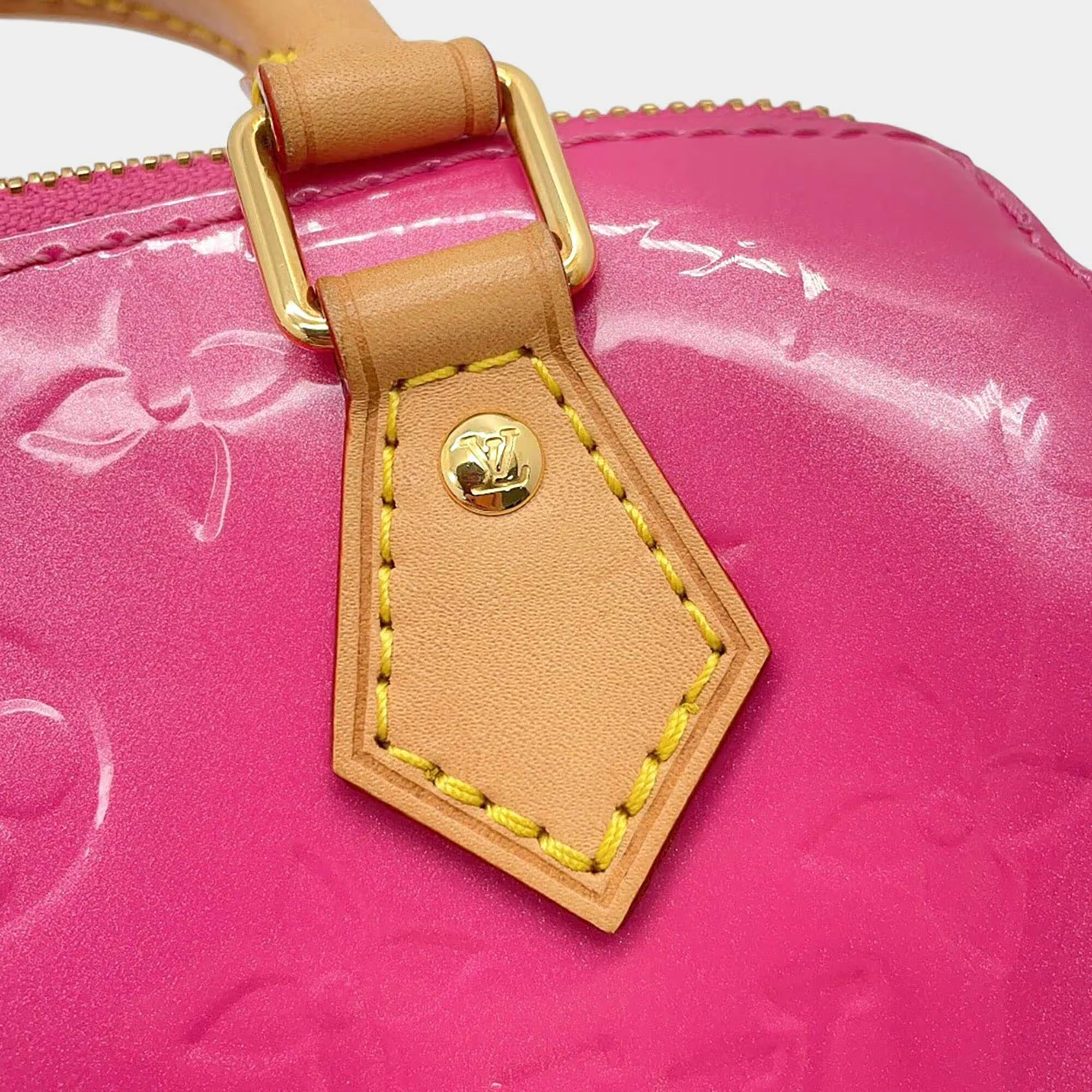 Louis Vuitton Lvremix Collection Nano Speedy Neon Pink Monogram Vernis Leather