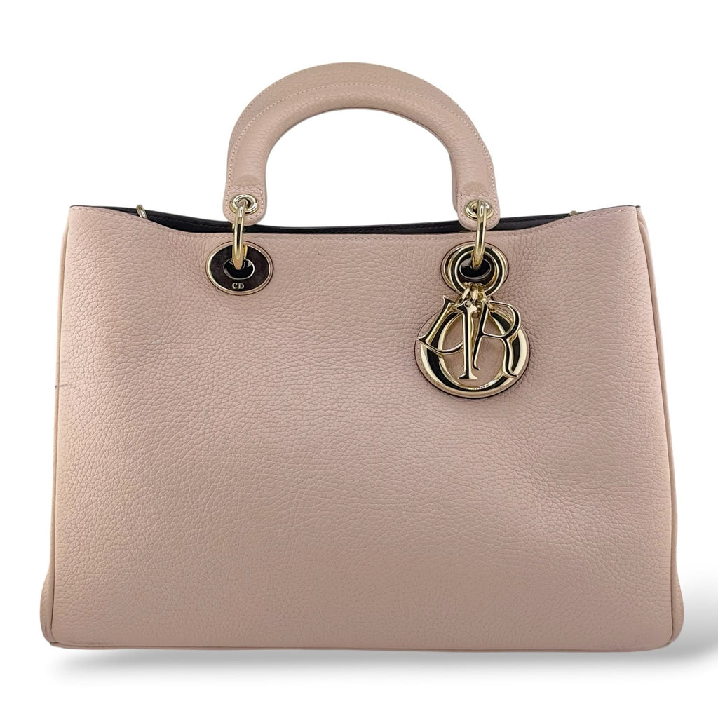 Christian Dior Diorissimo Light Pink Calfskin Tote Bag