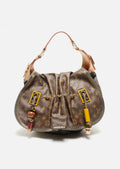 LOUIS VUITTON 2009 Kalahari GM Monogram Shoulder Bag Brown