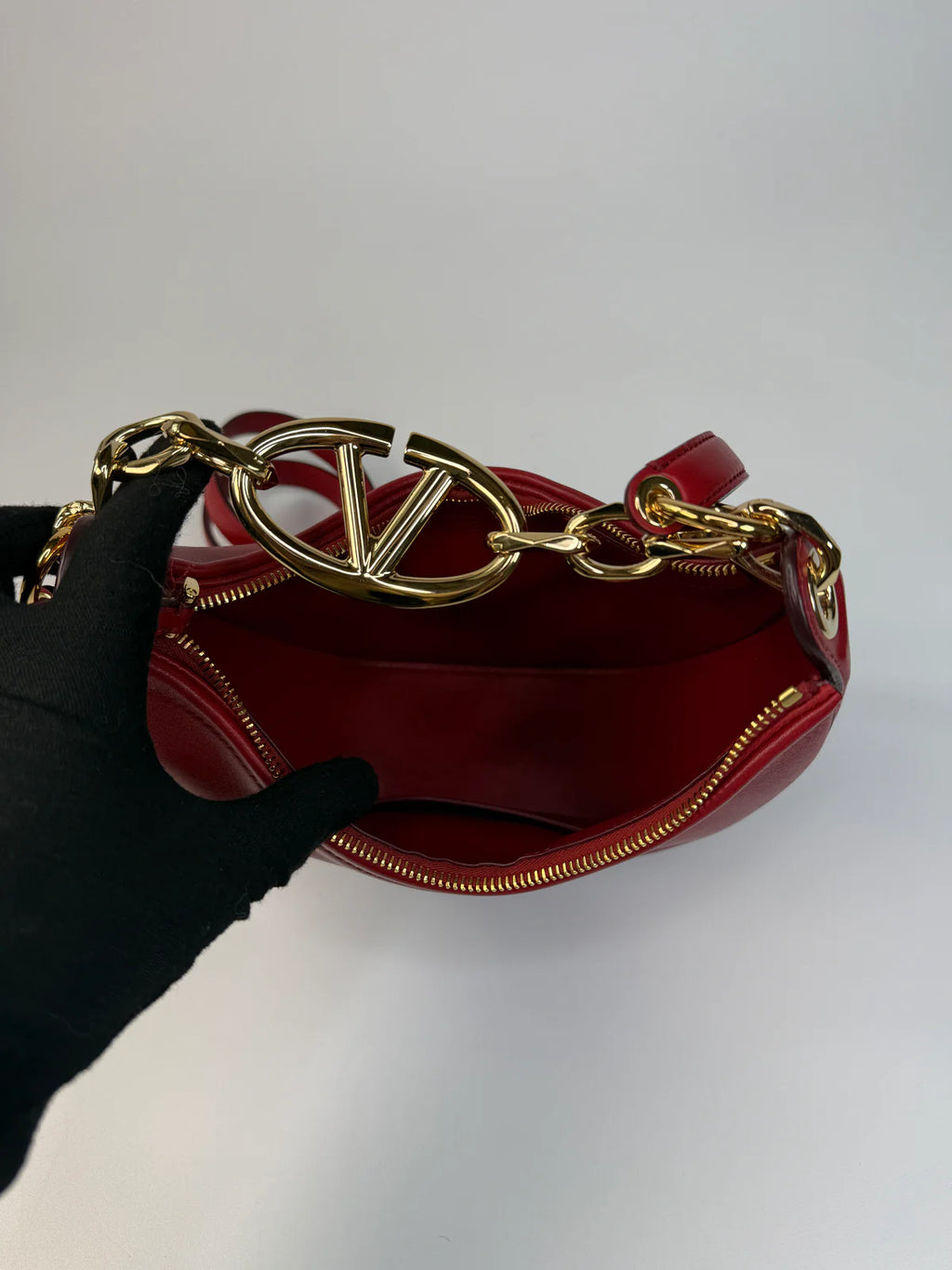 VALENTINO GARAVANI VLOGO HALF MOON BAG