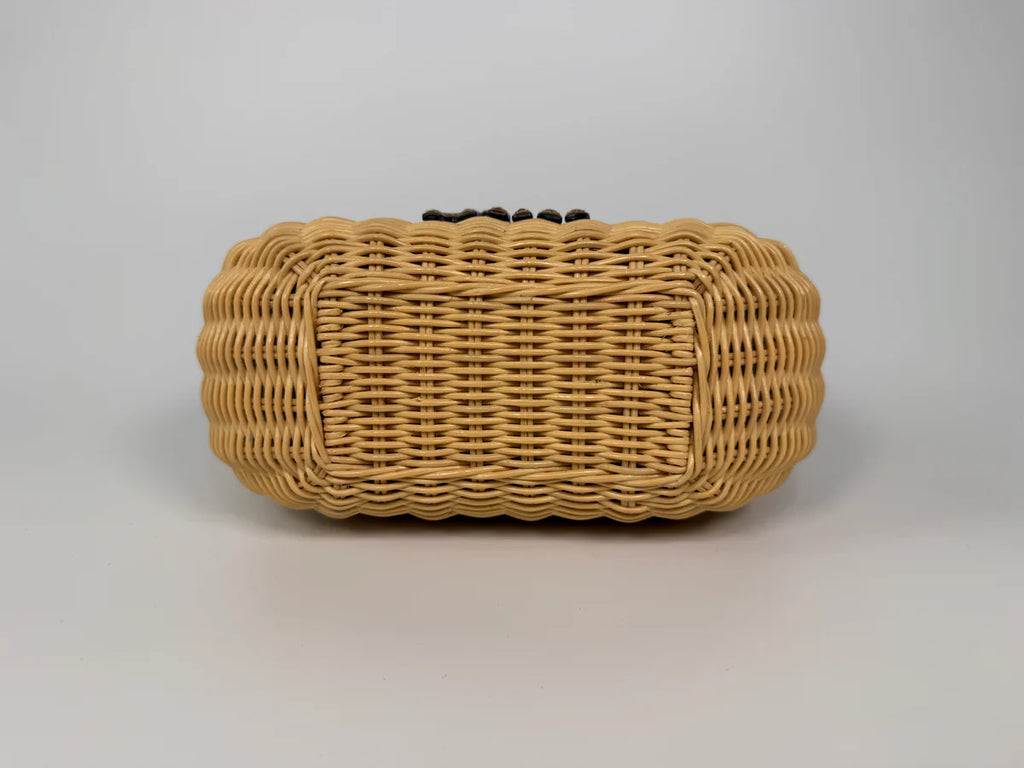 MIU MIU MINI WICKER WANDER BAG