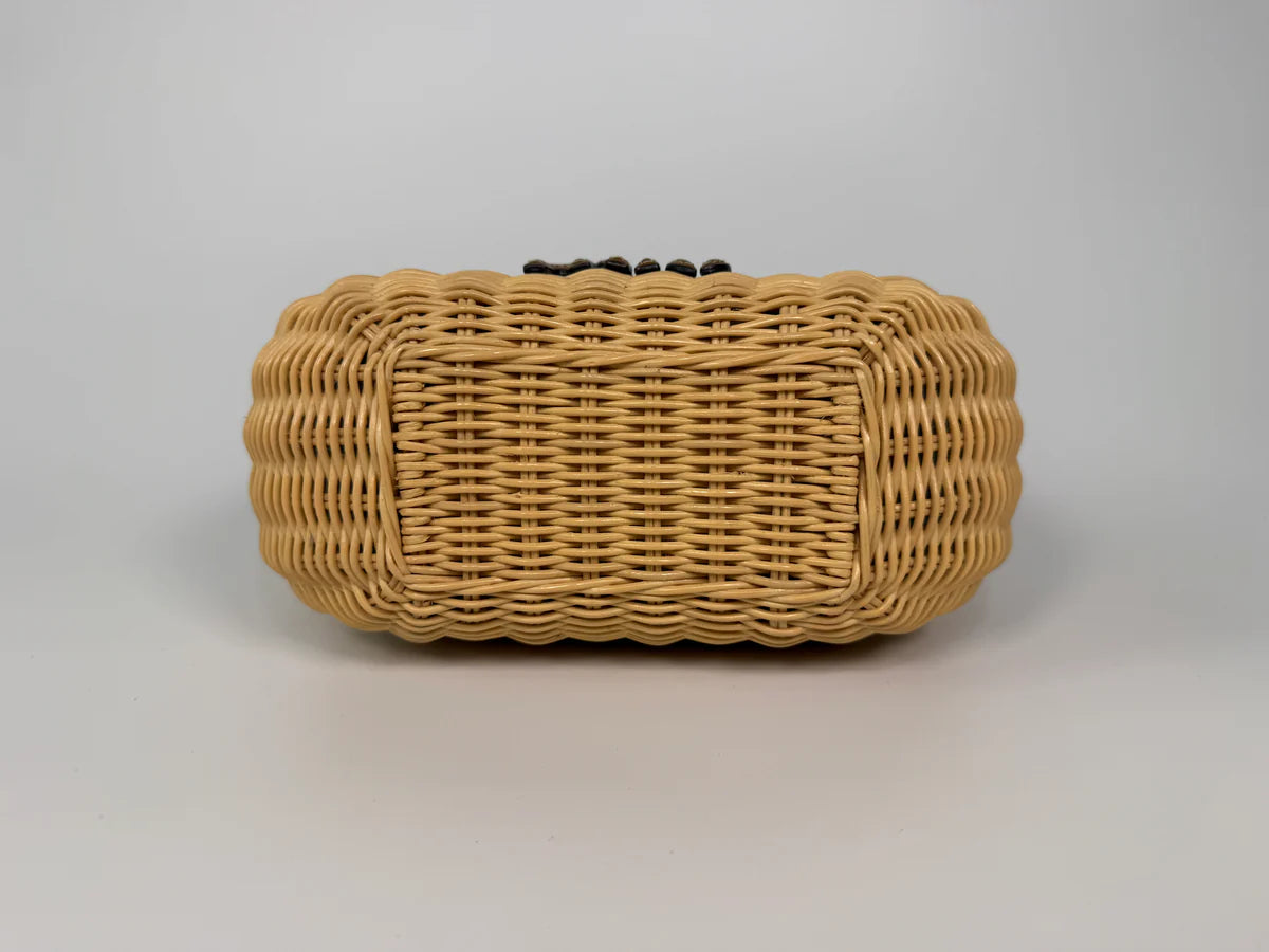 MIU MIU MINI WICKER WANDER BAG