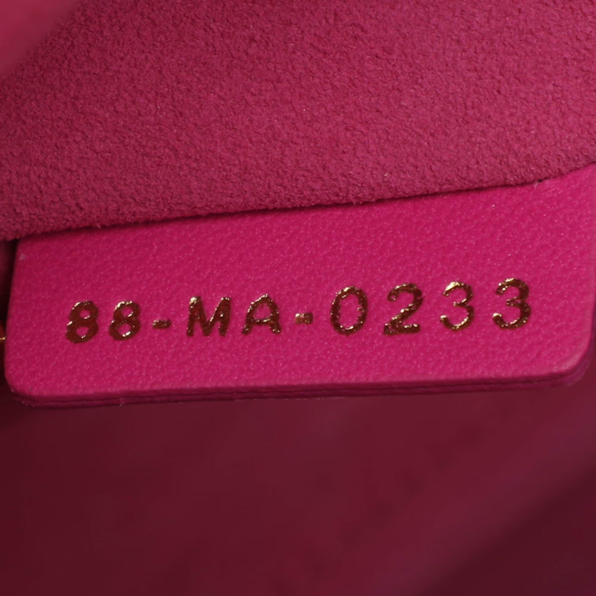 Dior Lady Dior My ABCDior Small Pink Cannage Leather Tote