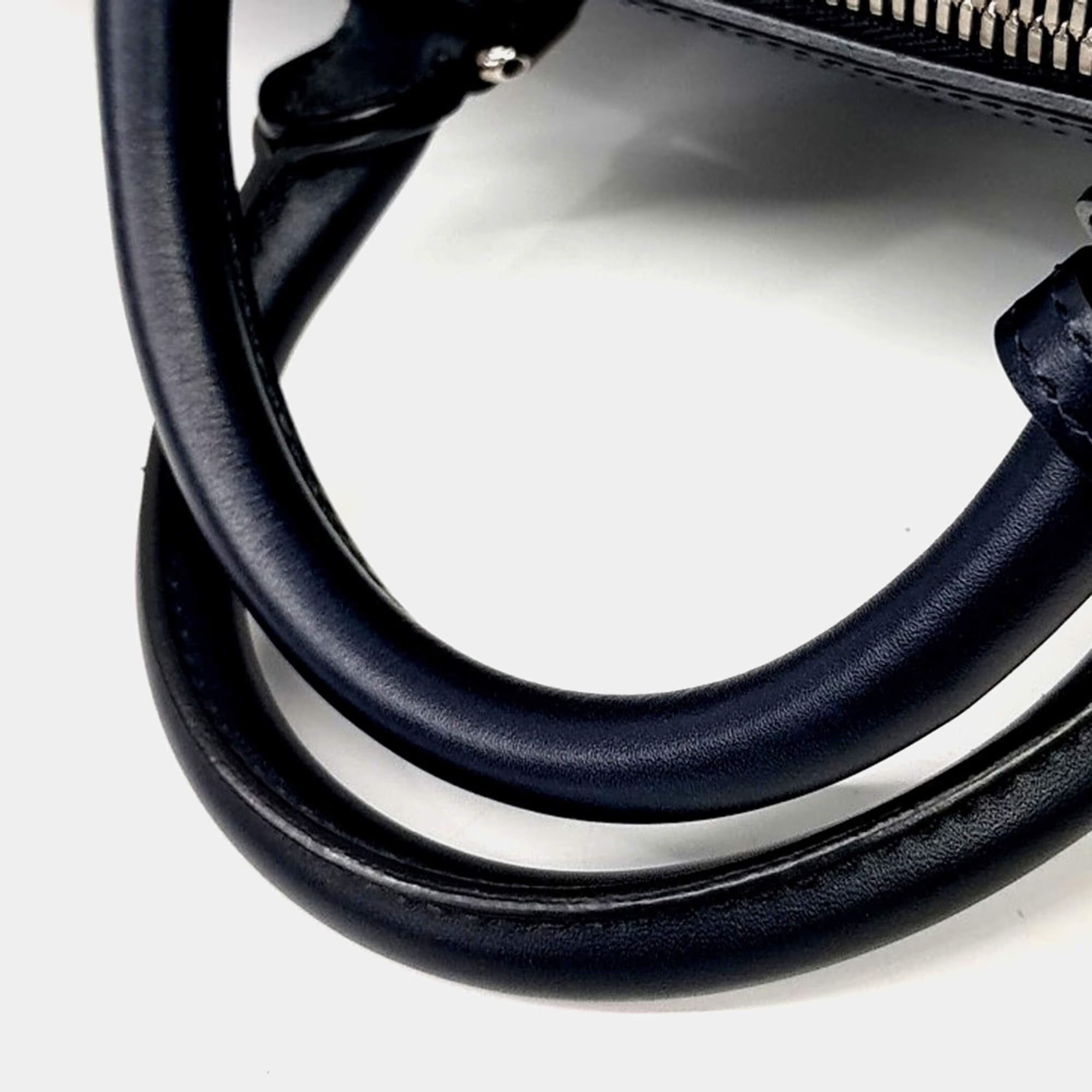Gucci Navy Blue Leather Cima Line Travel Bag