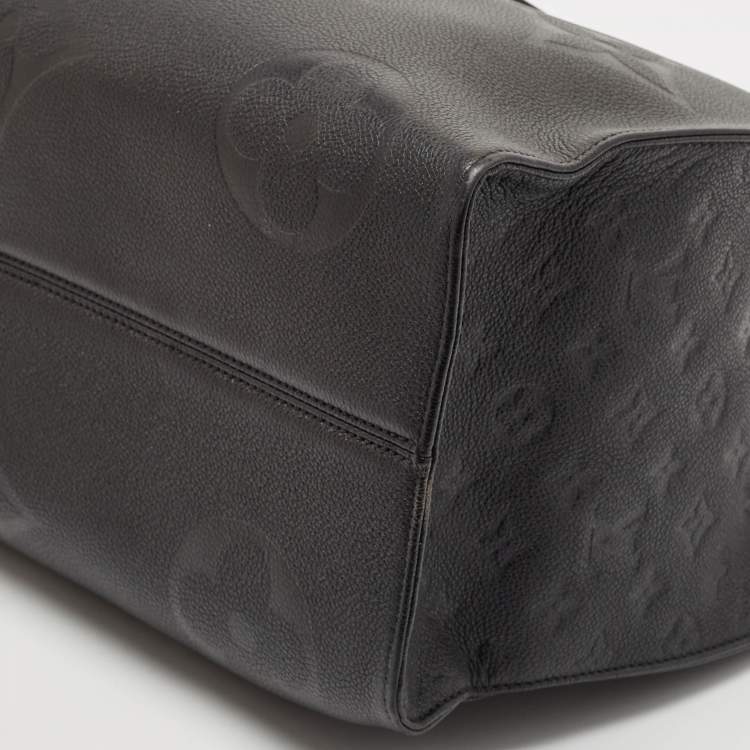Louis Vuitton Black Monogram Empreinte Leather On The Go GM Bag
