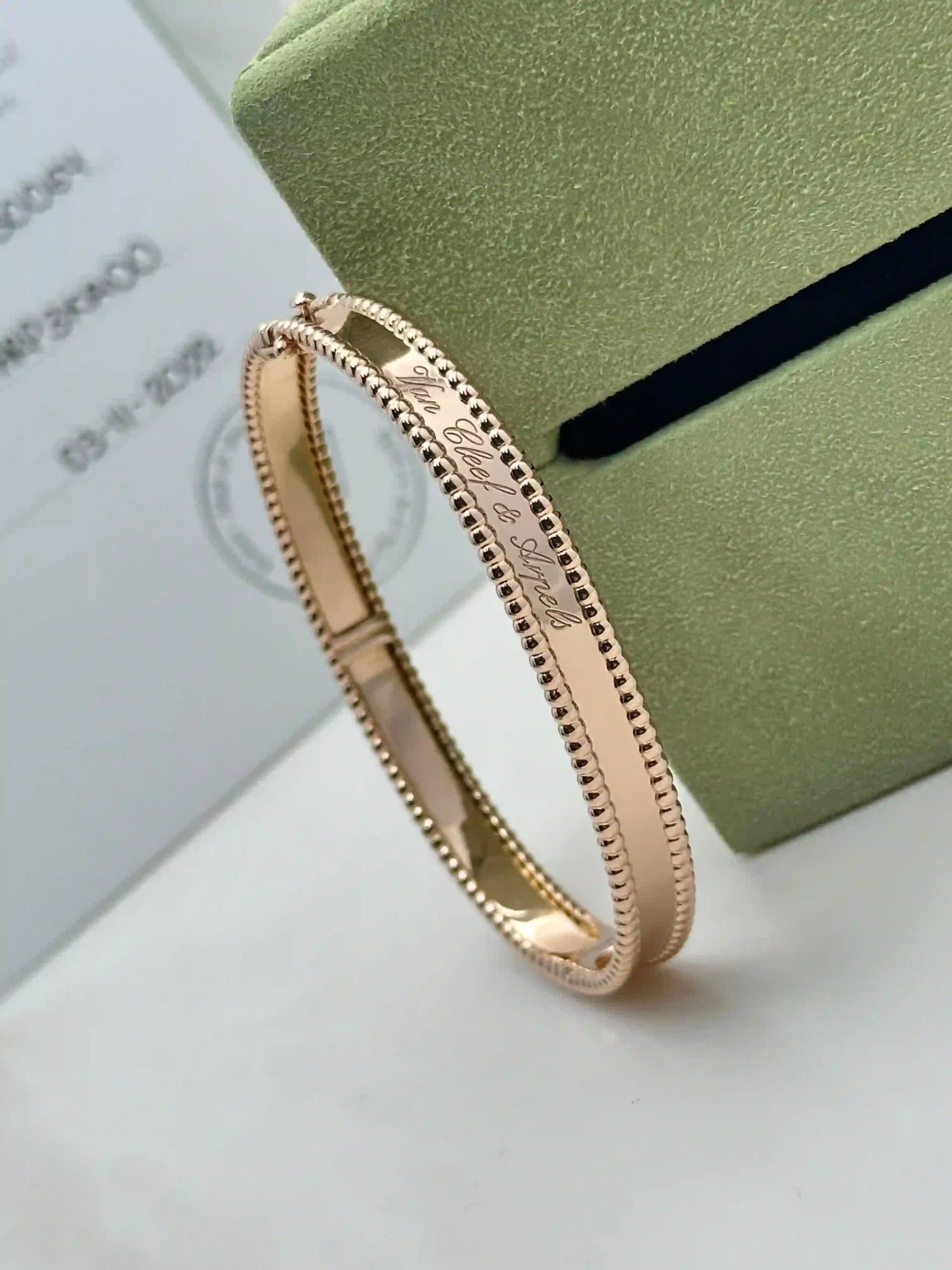 Van Cleef And Arpels Perlee Signature Bracelet Size 18