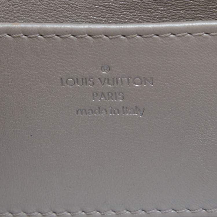 Louis Vuitton Silver Quilted Lambskin Leather GO-14 Malletage PM Bag