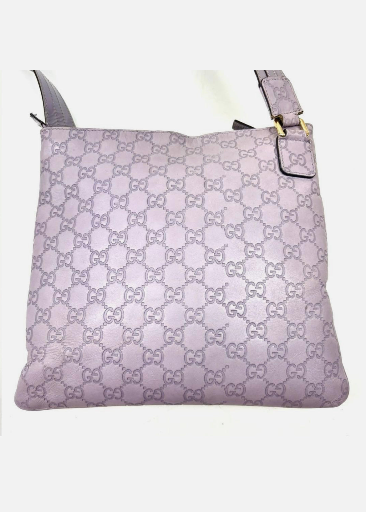 Gucci GG Marmont Leather Shoulder Bag Pastel Purple